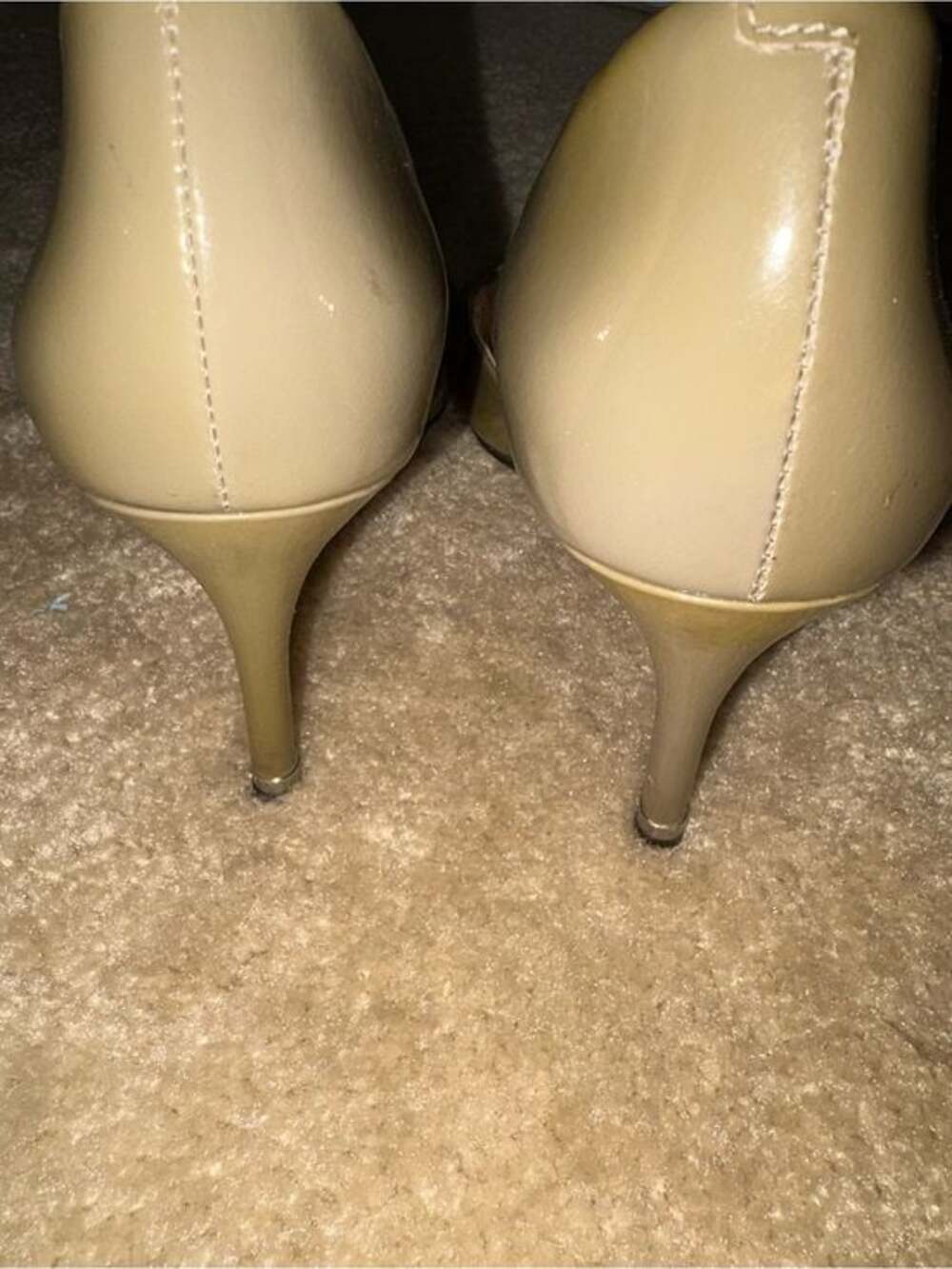 Michael Kors Olive Patent Pointed Toe Stiletto Pumps - Picture 5 of 10